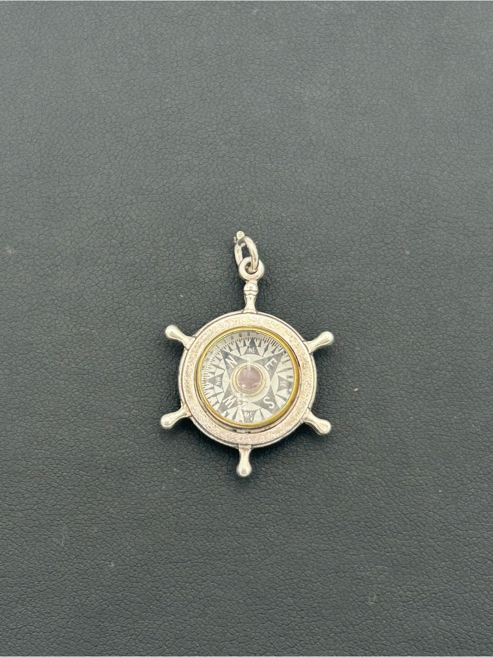 Vintage Sterling Silver Nautical Compass Charm